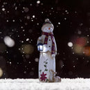 SnowGlow - Solcelledrevet snemandslanterne med automatisk