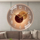 SilentTime - Lydløst digitalt vægur 20 cm med klassisk rund