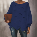 Dame Oversized Hulfærdig Strik Sweater