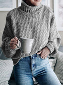 ChicCozy - Rullekrave sweater med høj hals