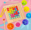 TinyBead - Montessori matchende puslespil i træ med