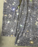 Sophie - Glamourøs V-hals glimmer sweater med skinnende