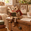 Owlread - Uglefigur med Bog til Indretningsdekoration