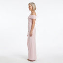 Dame Off-Shoulder Slim Maxi Kjole
