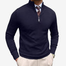 Emil – Herresweater med Standkrave og Quarter-Zip