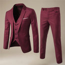 Oliver - 3 delt Langærmet Jakkesæt med Blazer Slim Fit