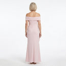 Dame Off-Shoulder Slim Maxi Kjole