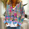 Lina - Løstsiddende sweater med knapdetaljer og dyb