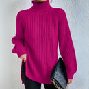Luna - Elegant oversize rullekravetrøje med lange ærmer