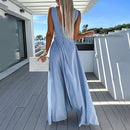 Amelia - Ærmeløs Jumpsuit med V-hals