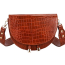 Isla kompakt crossbody-taske med præget tekstur og