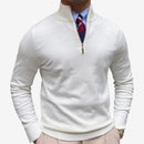 Emil – Herresweater med Standkrave og Quarter-Zip