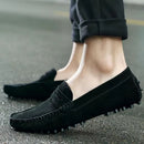 Slip-on sko med rund snude og skridsikker sål
