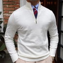 Emil – Herresweater med Standkrave og Quarter-Zip