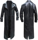 Lang Henry lædertrenchcoat