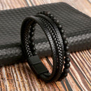 Læderarmbåndsæt med stilfuldt, luksuriøst design