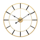 AuraClock - Minimalistisk vægur med guldramme