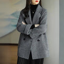 Grace - Elegant dobbeltradet oversized frakke med lange