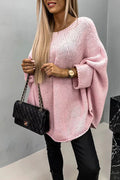 Clara - Stilfuld sweater med rund hals og ribbede manchetter