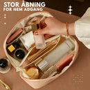 Olivia - Makeup-rejsetaske med bred åbning og stort rum