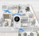 DoorSafe - Trådløs smart dørklokke med HD kamera og