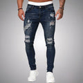 Max - Slim fit bukser med flere lommer og slidte detaljer
