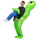 Oppusteligt alienkostume til børn