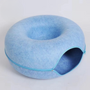 Donut-katteseng med tunnel i dobbeltlag