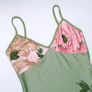 Seraphina - Dame blomsterprintet bodycon maxikjole med