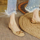 Abigail - Luksuriøse slingbacks i ruskindslook