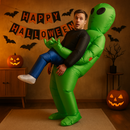 Oppusteligt alienkostume til børn