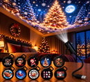 NordicGlow - USB LED juleprojektorlampe med festlige mønstre