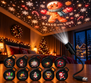 NordicGlow - USB LED juleprojektorlampe med festlige mønstre