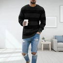 Andreas - Langærmet sweater med stribet mønster og slank