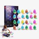 Dinojolly - Dinosaur Adventskalender med 24 Figurer og Legemåtte