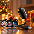 NordicGlow - USB LED juleprojektorlampe med festlige mønstre