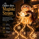 Yulesnow - Solcelle Snemand Have Lys med Kaskadeeffekt