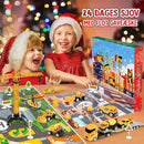 Buildmas - Byggeplads Køretøj Julekalender med 24 Legering Stykker