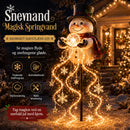 Yulesnow - Solcelle Snemand Have Lys med Kaskadeeffekt