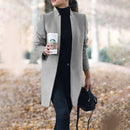 Langærmet trenchcoat med et afslappet elegant look