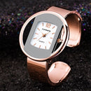 Rachel Contemporary Circle Quartz Watch med justerbar rem