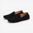 Slip-on sko med rund snude og skridsikker sål