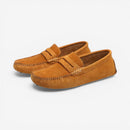 Slip-on sko med rund snude og skridsikker sål