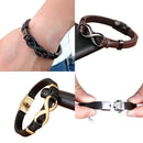 James -Herre infinity charm armbånd