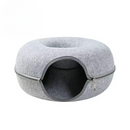 Donut-katteseng med tunnel i dobbeltlag