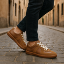 Herre Sneakers Med Rund Tå Og Snørebånd