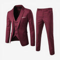Oliver - 3 delt Langærmet Jakkesæt med Blazer Slim Fit