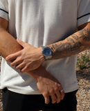 Ethan - Elegant armbåndsur med tekstureret urskive og