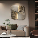 LuxClock- Moderne vægur med abstrakt reliefdesign og