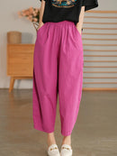 Luna - Dame sommer harem bukser med elastisk linning